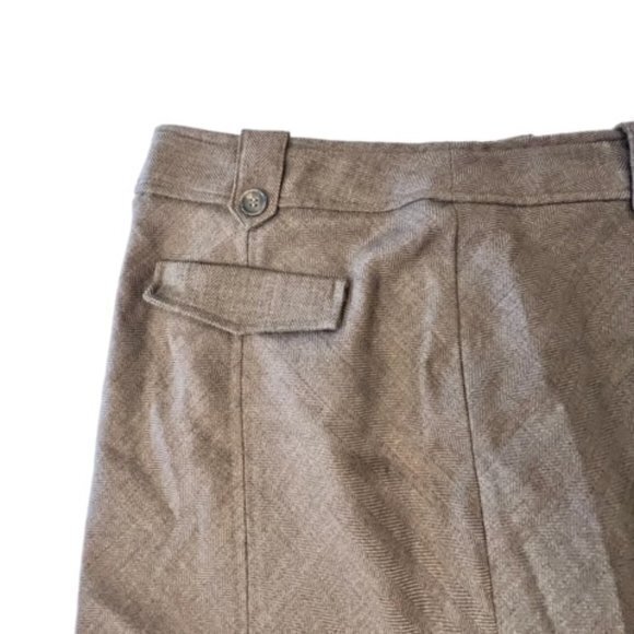 NWT Worthington Women's Maxi Skirt Brown Size 18 A-Line Lined High Waist Ruffled - Picture 8 of 11